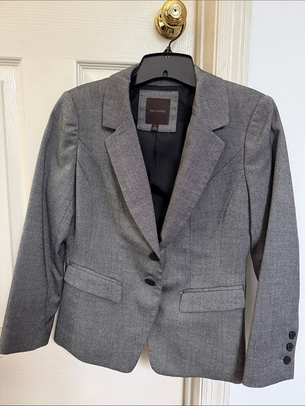 The Limited Grey Women's Two-Button Blazer
